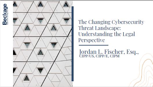 THE CHANGING CYBERSECURITY THREAT LANDSCAPE